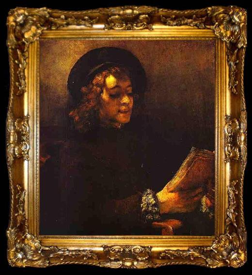 framed  Rembrandt Peale Titus van Rijn, ta009-2